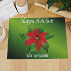 Poinsettia Holiday Personalized Cutting Board 63125793